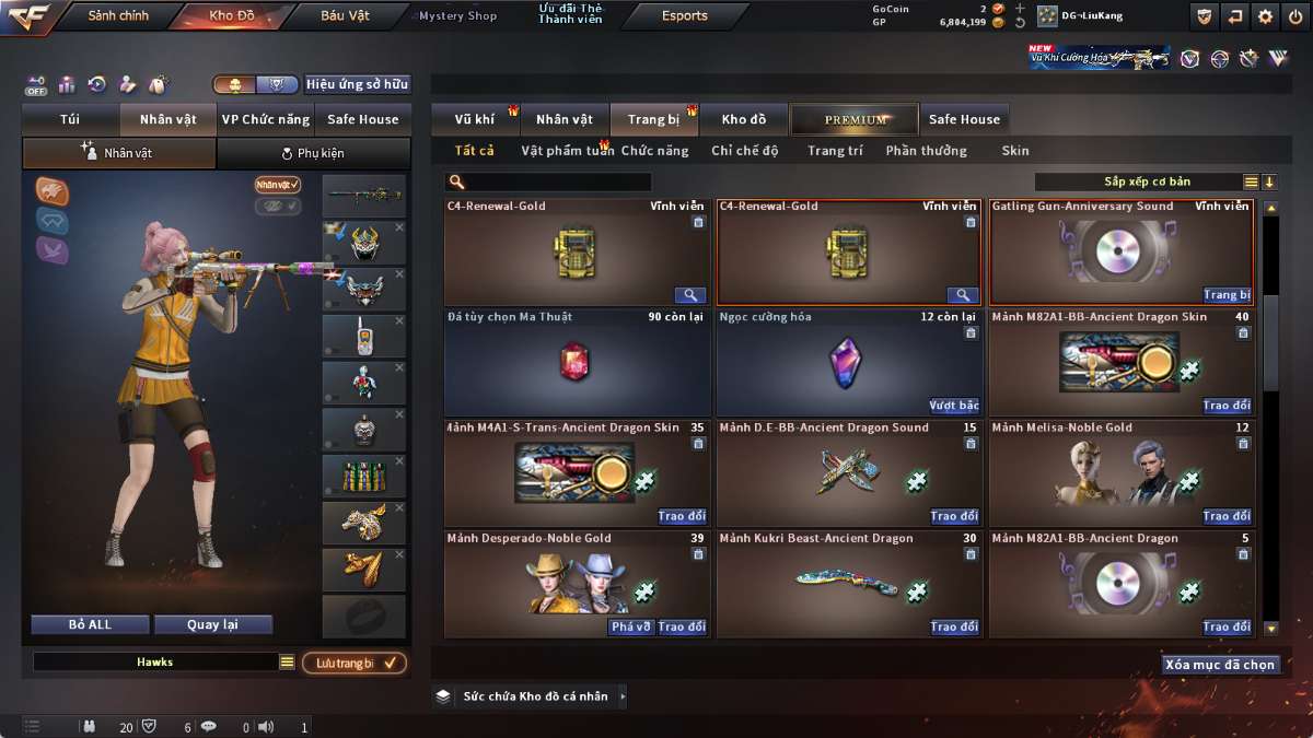 shop acc cf uy tin gia re